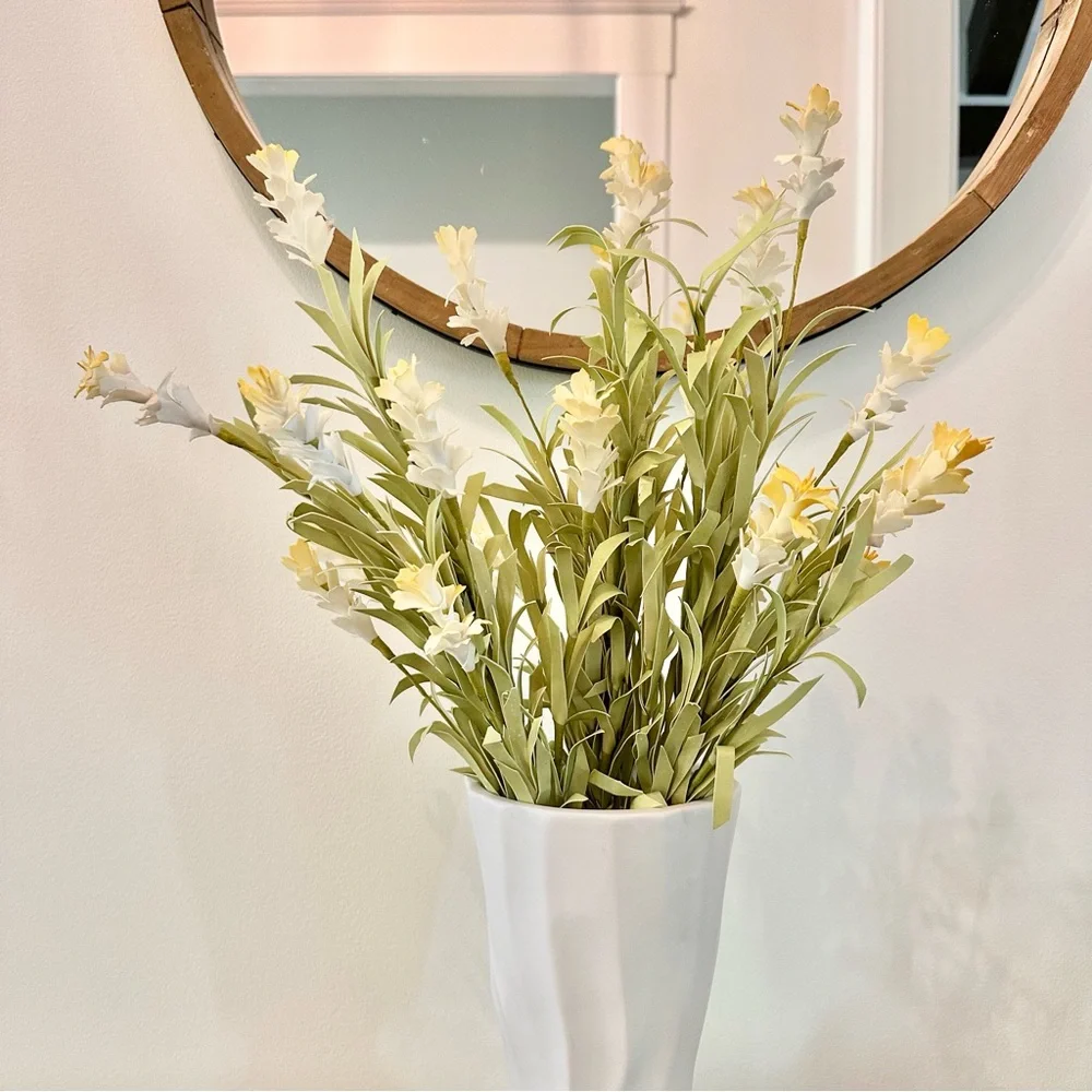 Artificial Freesia Flowers Pack of 3 Faux Flowers for Vase Filler Home Decor
